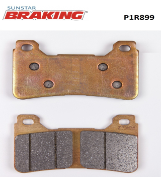 YÜKSEK PERFORMANS SİNTERLİ ÖN FREN BALATASI (PİST) BRAKING P1R899
